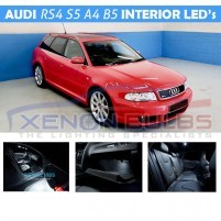 AUDI 13 PC B5 A4 S34 RS4 WHITE LED INTERIOR KIT Avant..